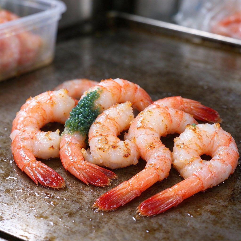 Cooked Arctic Sweet Shrimp with Roe