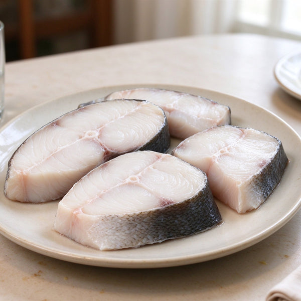 Fresh-Frozen Flounder Fish Steaks