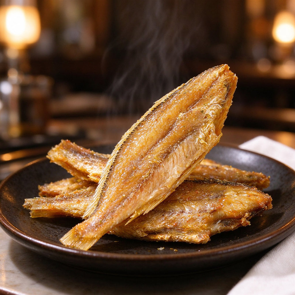 Golden Pan Fried Yellow Croaker Fish