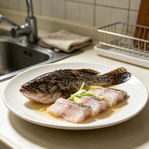 Fresh Whole Grouper with Cut Steaks